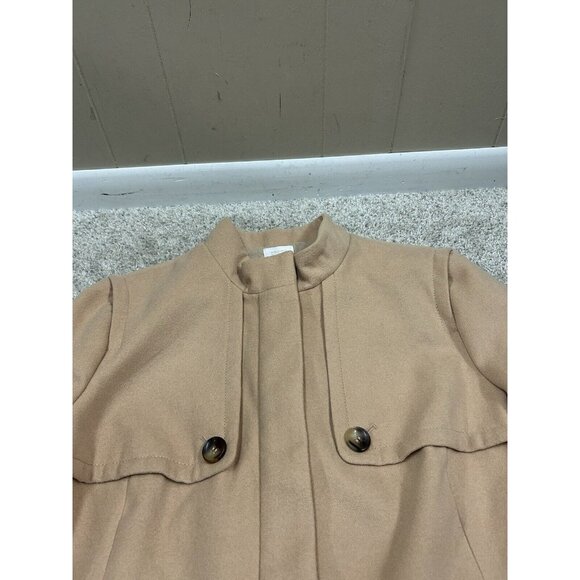 Chicos Winter Waist Casey Jacket Womens 3 (XL/16) Camel Tan Warm Stylish Coat - Picture 4 of 7